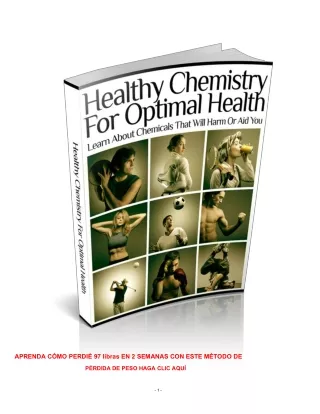 Libro electrónico gratuito Química saludable para una salud óptima