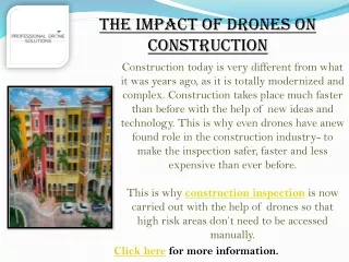 The Impact of Drones on Construction