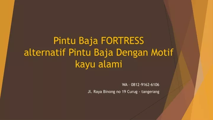 pintu baja fortress alternatif pintu baja dengan motif kayu alami