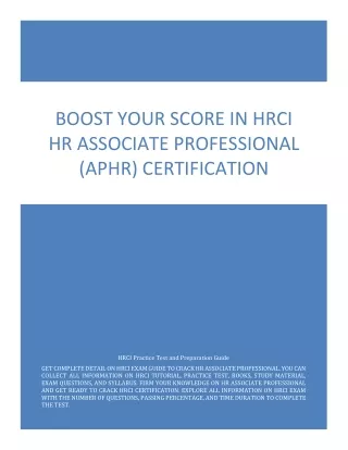 aphr exam questions