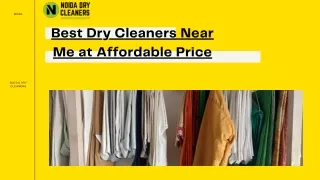 Best Dry Cleaners Near Me at Affordable Price