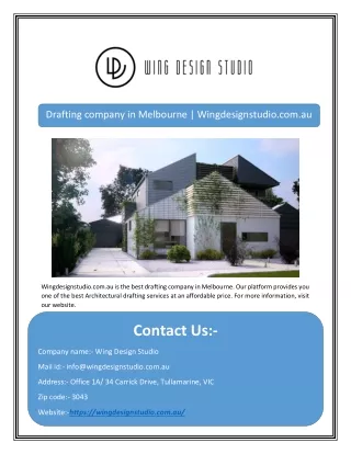drafting company in melbourne wingdesignstudio