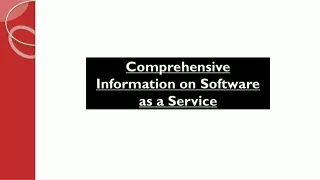 comprehensive information on software as a service