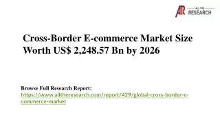 cross border e commerce market size worth