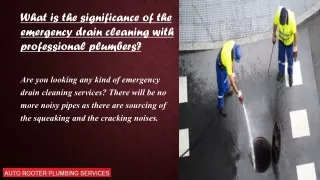 Emergency drain cleaning NYC