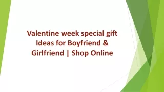 Valentine week special gift ideas for boyfriend & girlfriend | shop online