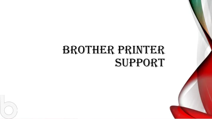 brother printer support