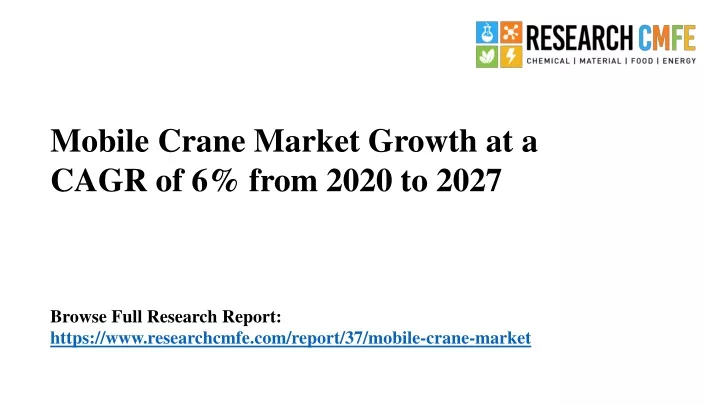 mobile crane market growth at a cagr of 6 from