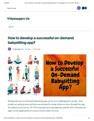 How to develop a successful on-demand babysitting app?