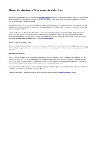 discover the advantages of hiring a professional