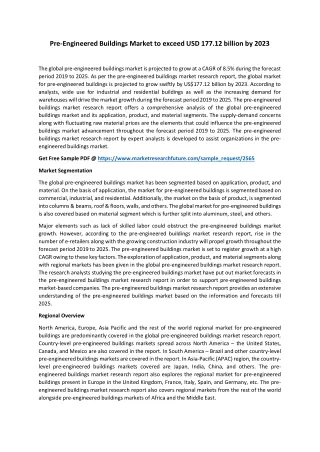 pre engineered buildings market to exceed