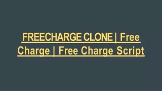 freecharge clone free charge free charge script