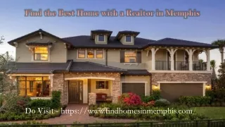 Find the Best Home with a Realtor in Memphis