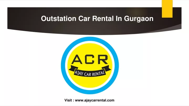 outstation car rental in gurgaon