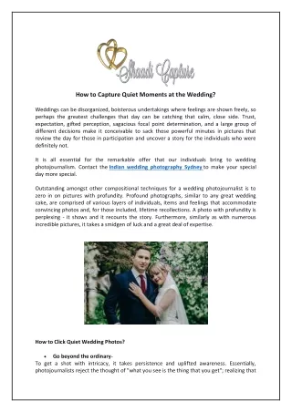 how to capture quiet moments at the wedding