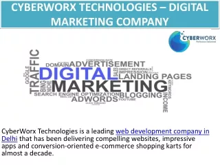cyberworx technologies digital marketing company
