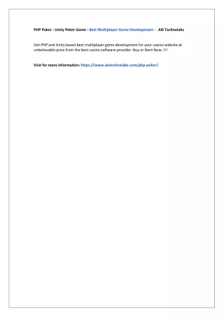 php poker unity poker game best multiplayer game