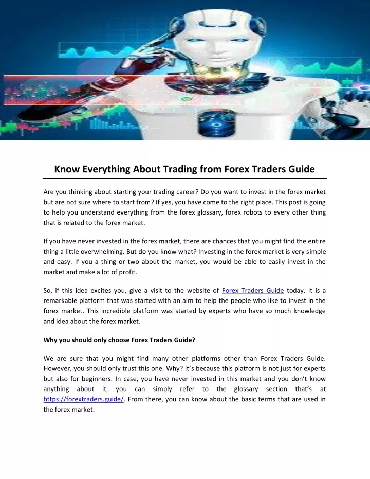 know everything about trading from forex traders