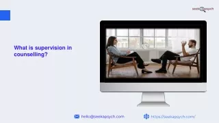 what is supervision in counselling