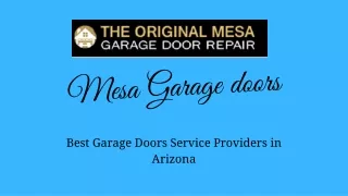 Mesa Garage Door have Installation service in affordable rate.