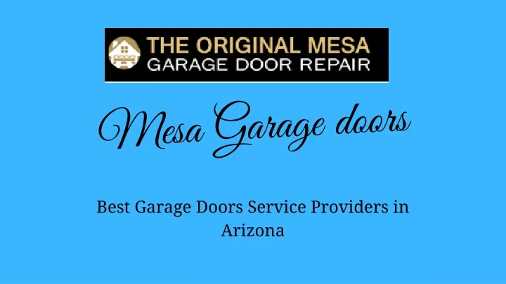 mesa garage doors