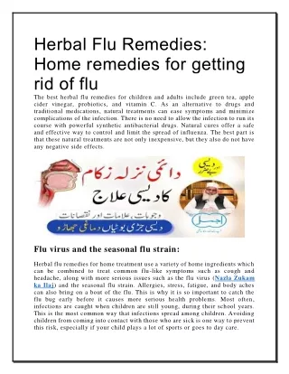 herbal flu remedies home remedies for getting