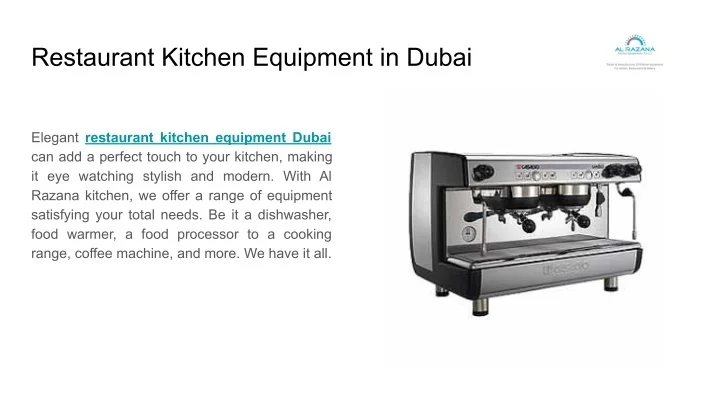 PPT - Restaurant Kitchen Equipment in Dubai PowerPoint Presentation ...