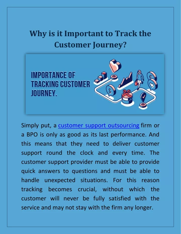 why is it important to track the customer journey
