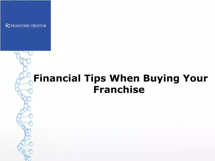 financial tips when buying your franchise