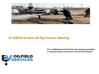 oilfield pressure washing services