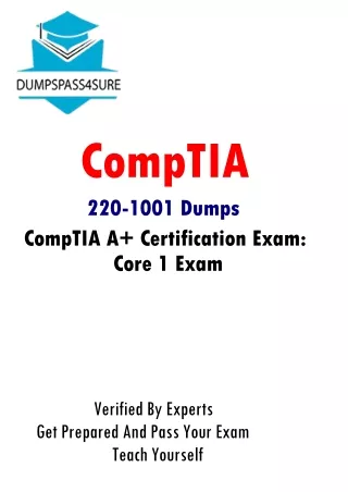 comptia 220 1001 dumps comptia a certification