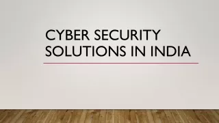cyber security solutions in india