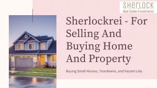 sherlockrei for selling and buying home