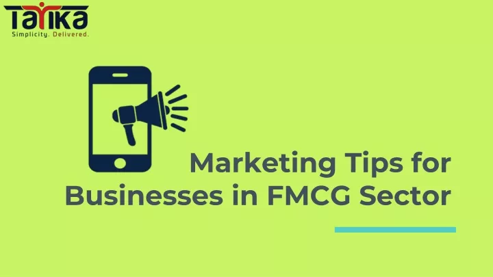 marketing tips for businesses in fmcg sector