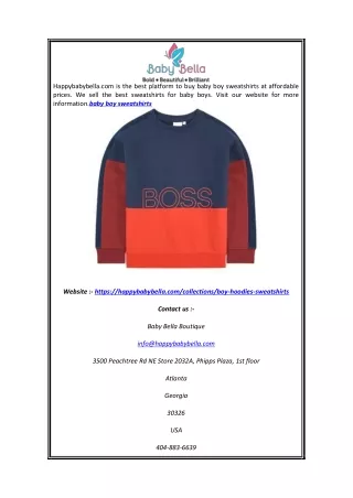 Baby Boy Sweatshirts | Happybabybella.com