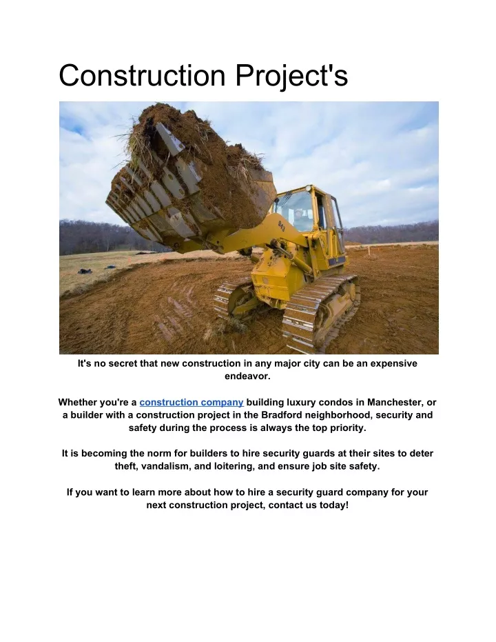 construction project s