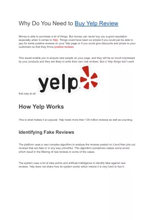 Best Place to Yelp Reviews Affordable Price 100% Safe And Permanent.