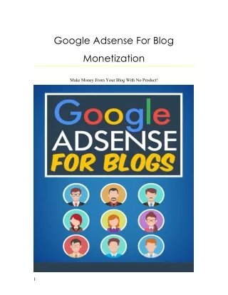 Google Ad Sense For Blogs