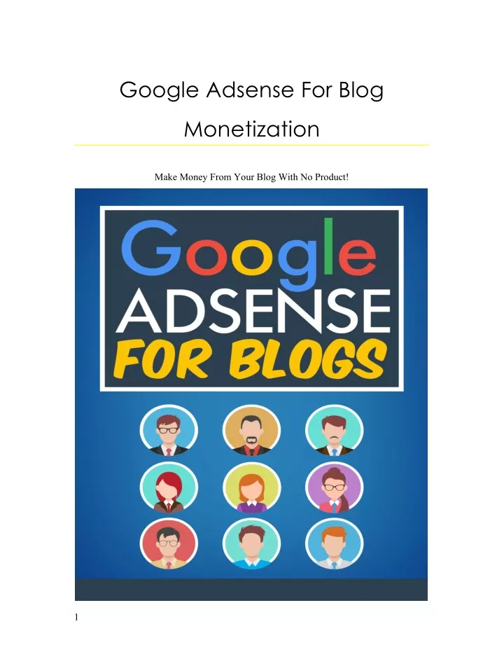 google adsense for blog