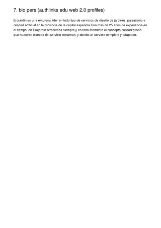 7 bio pers authlinks edu web 2 0 profiles erojard