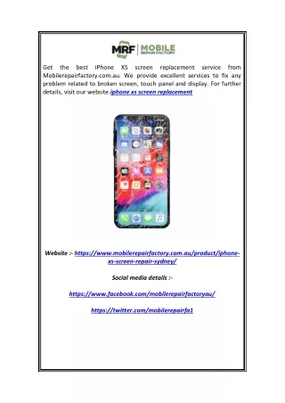 get the best iphone xs screen replacement service