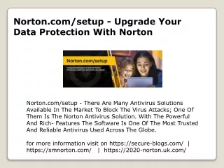 norton com setup upgrade your data protection