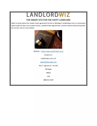 want to know about the simple rental agreement