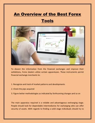 an overview of the best forex tools