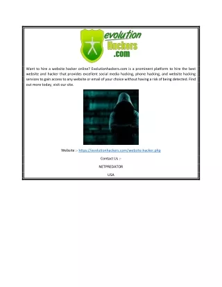 want to hire a website hacker online