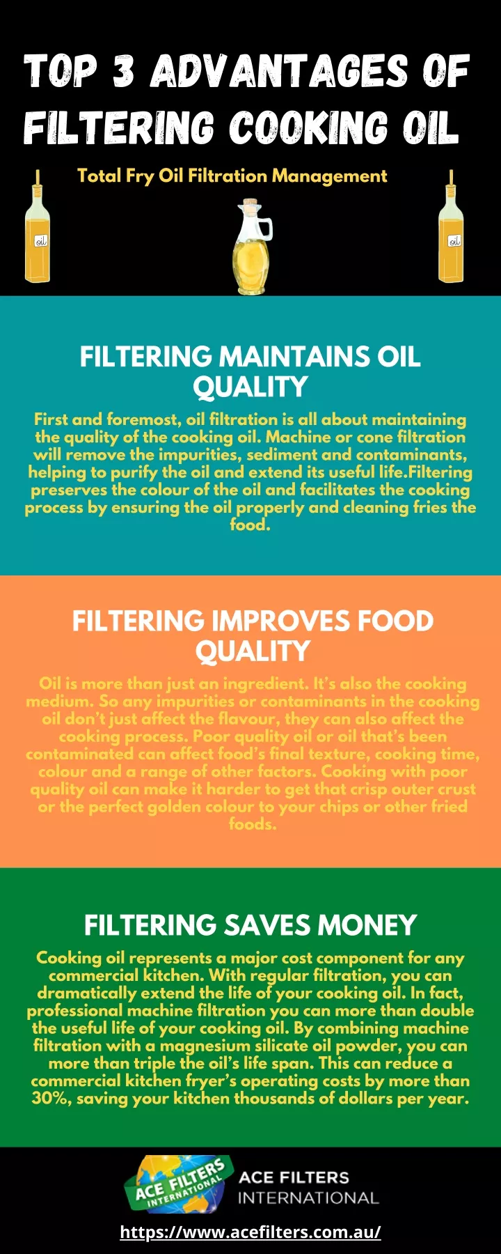 top 3 advantages of filtering cooking oil