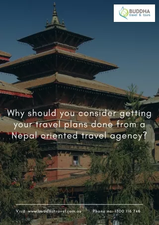 why should you consider getting your travel plans