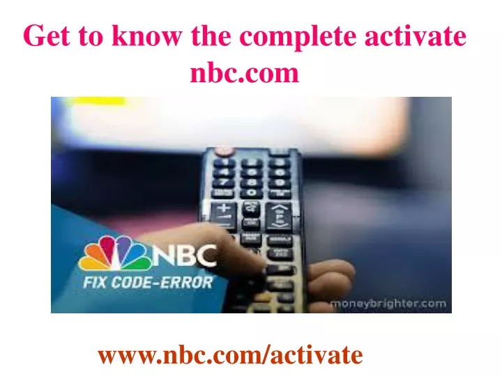 get to know the complete activate nbc com