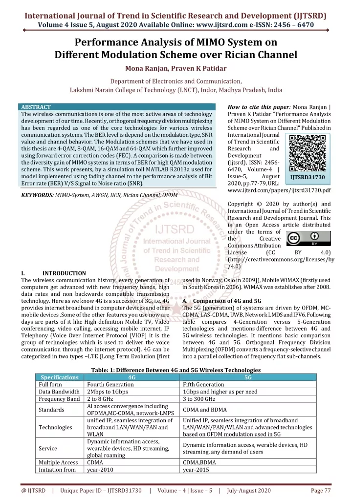 international journal of trend in scientific