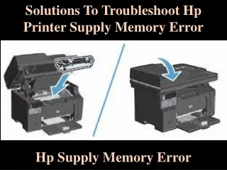 solutions to troubleshoot hp printer supply memory error